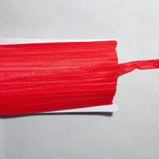 Стрейч бейка глянцевая (красный) 15 мм.